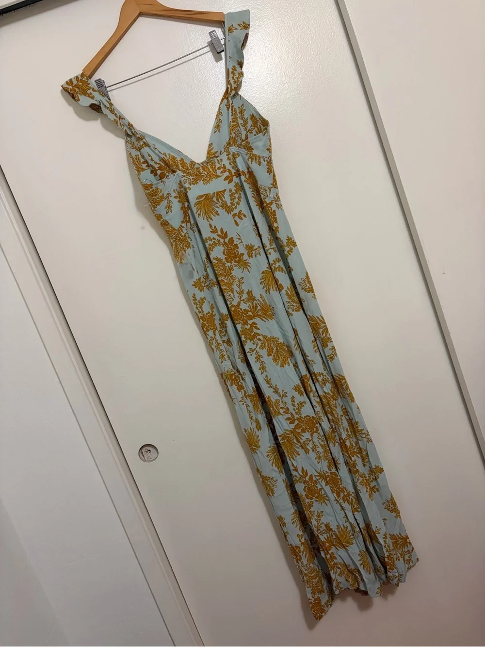 Free People Be The One Boho Floral Print Wide Leg Jumpsuit